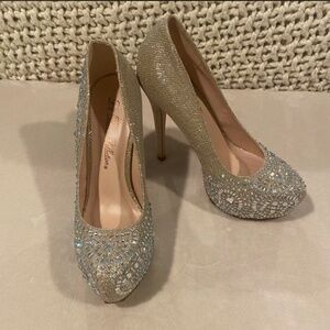 Fancy beaded high heels